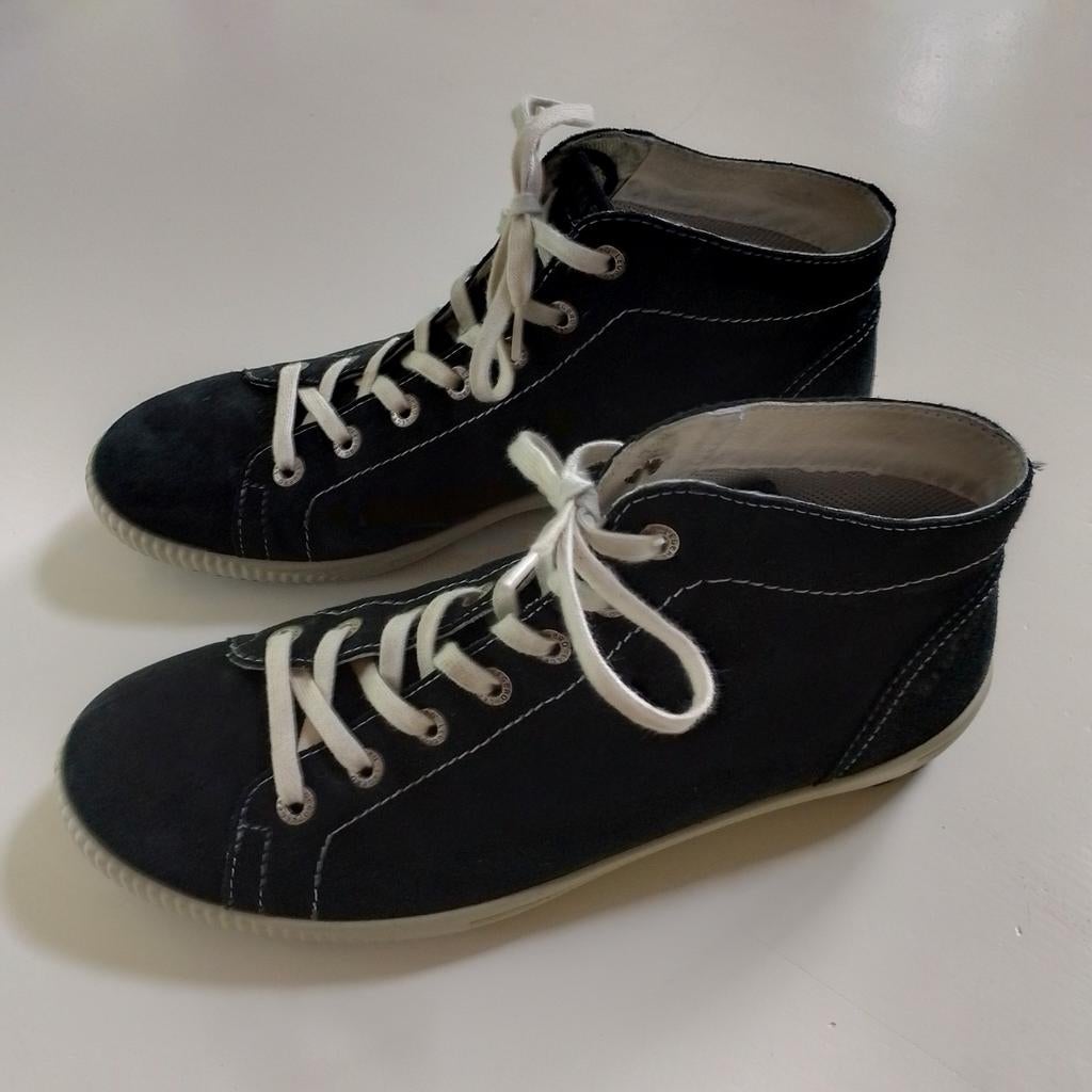 Hoge gympen suède zwart maat 40 1/2, Verzenden, Zwart, Legero, Sneakers of Gympen