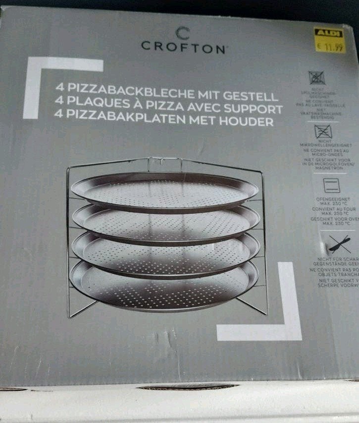 pizza rek voor in de oven., Ophalen, Overige typen, Nieuw, Metaal