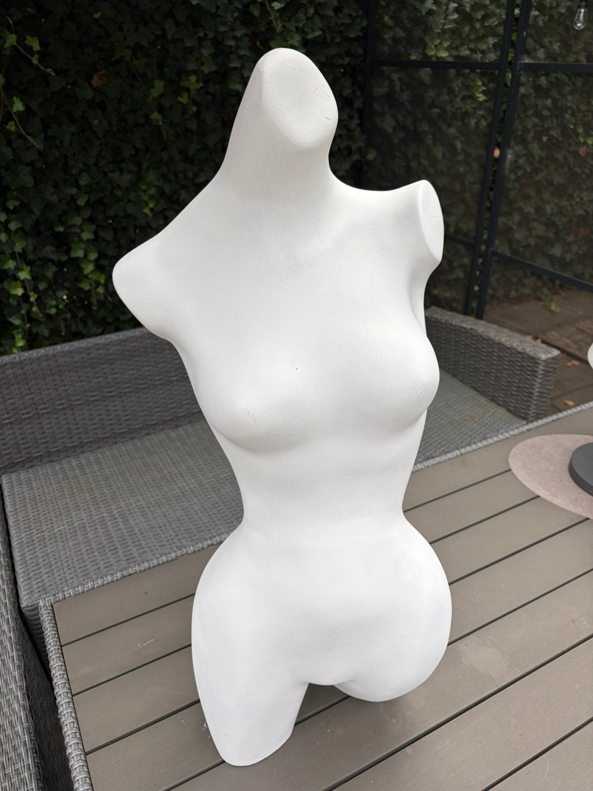Torso vrouw/ paspop, Ophalen, Gebruikt, Kunststof, Wit
