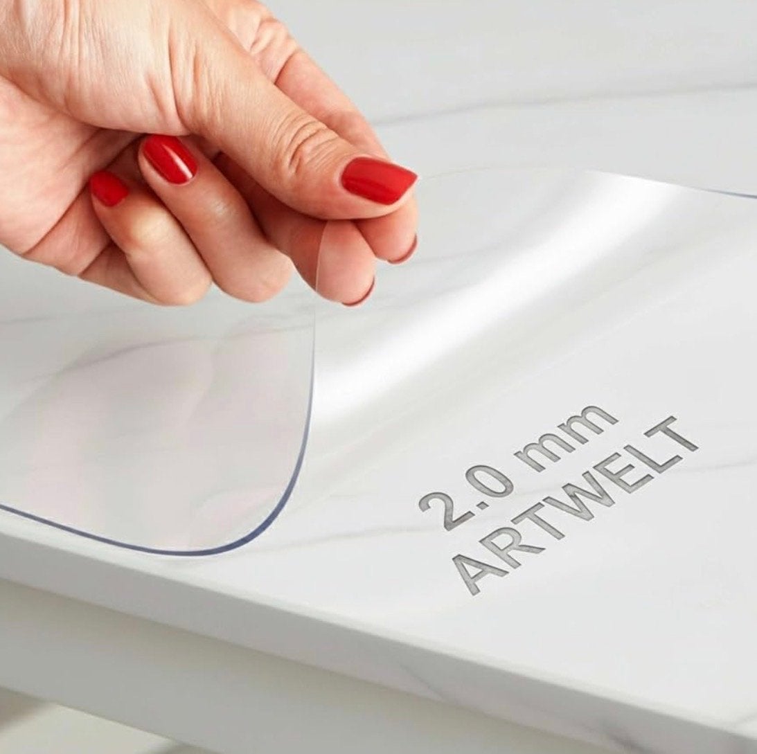 Artwelt Transparante Tafelfolie 2.0mm - 80x80cm, Ophalen, Vierkant, Nieuw, Overige kleuren