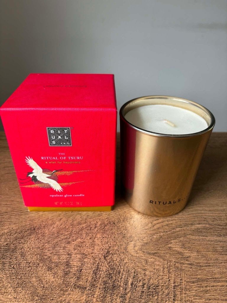 Rituals Tsuru Kaars 290g, Huis en Inrichting, Woonaccessoires | Kandelaars en Kaarsen, Ophalen of Verzenden, Nieuw, Overige materialen