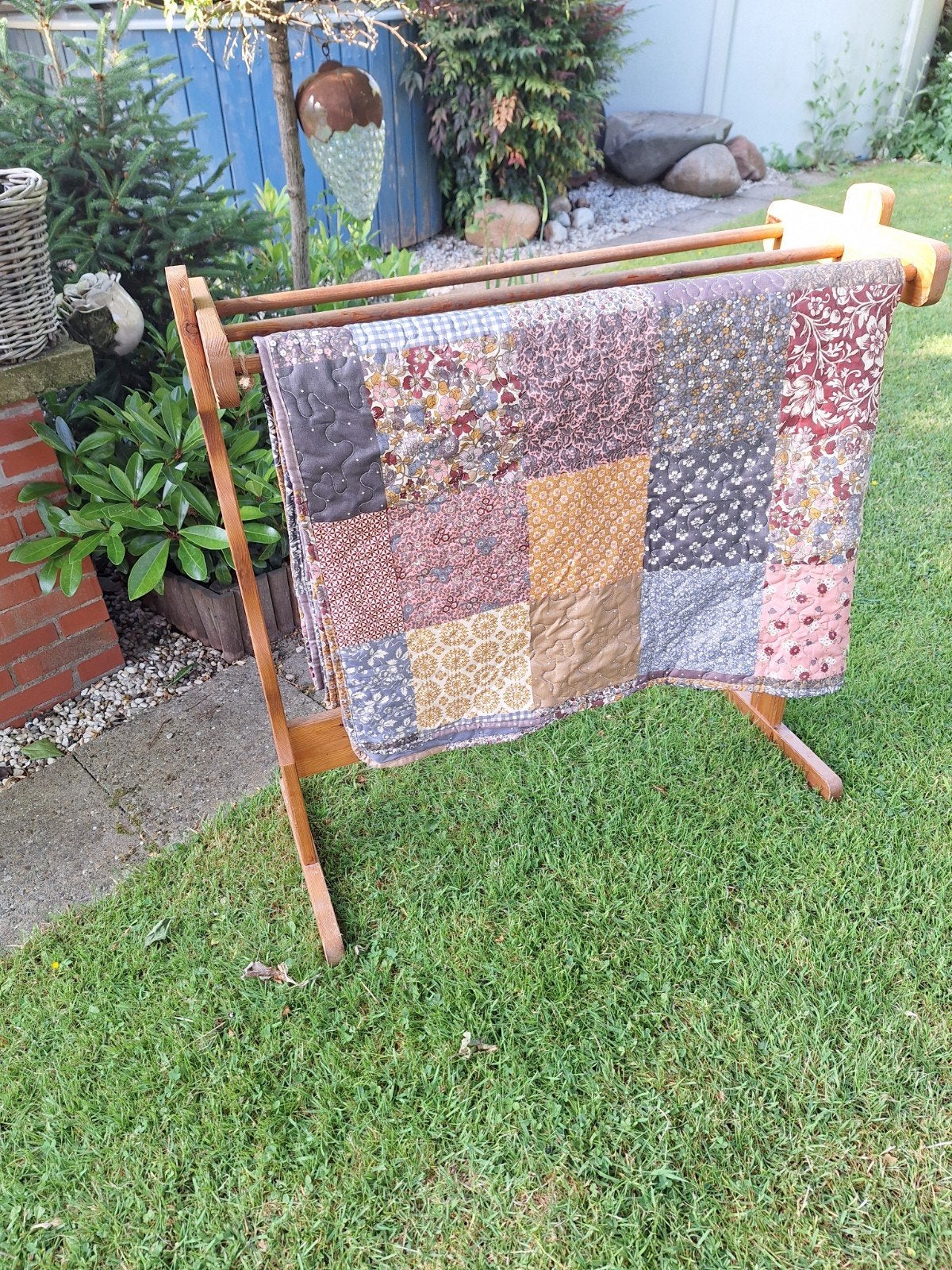 Vintage houten droogrek - Handig en decoratief, Gebruikt, Ophalen of Verzenden, Bruin, Vintage