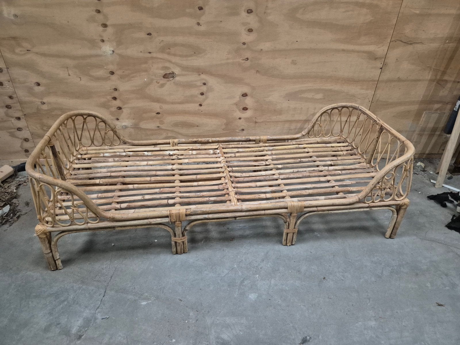 cokos rotan bed 180 x 70, Kinderen en Baby's, Ophalen, Gebruikt, 180 cm of meer, 70 tot 85 cm