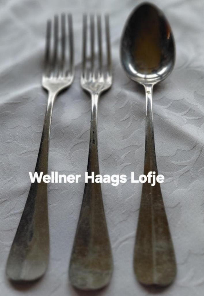 Wellner Haags Lofje gladde handvatten, Antiek en Kunst, Ophalen of Verzenden