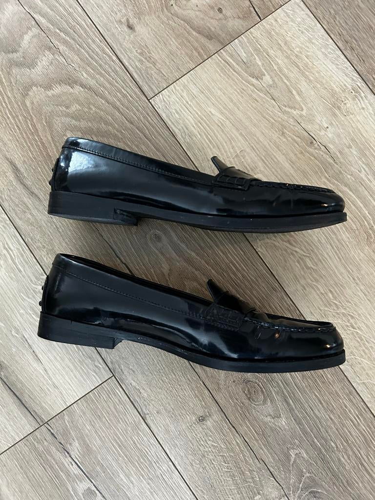Zwarte Tod’s - maat 39,5, Kleding | Dames, Schoenen, Ophalen of Verzenden, Gedragen, Zwart, Instappers