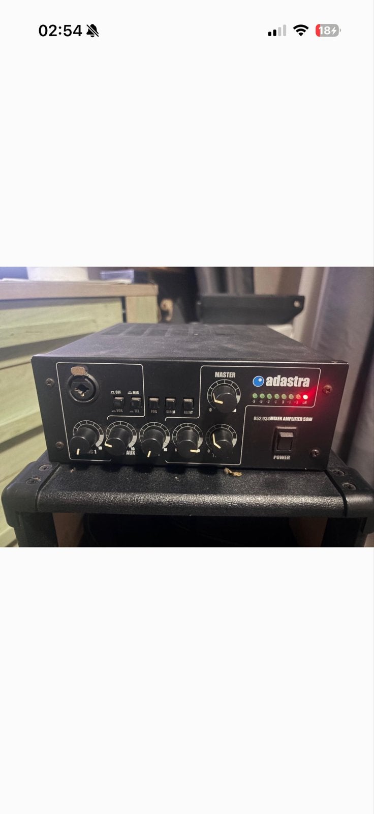Adastra 952.834 Mixer Versterker 50W, Ophalen, Gebruikt