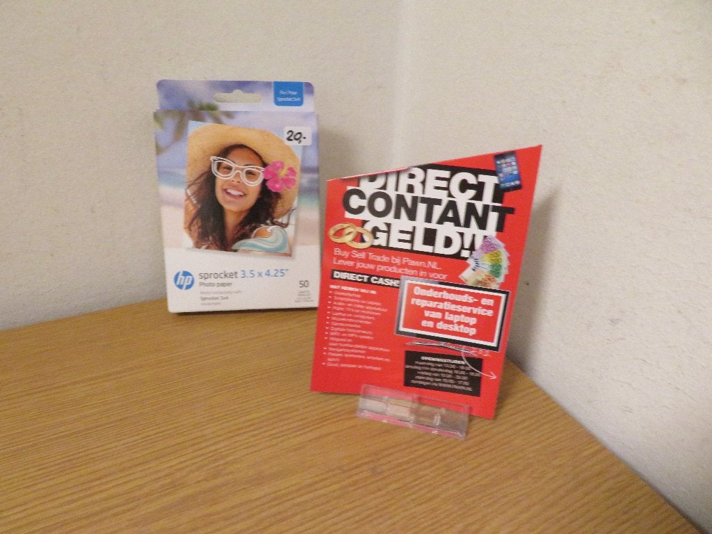 HP Sprocket 3.5 x 4.25" | Pawn Eindhoven, Ophalen, 3.5 x 4.25 inch, Nieuw, Fotopapier