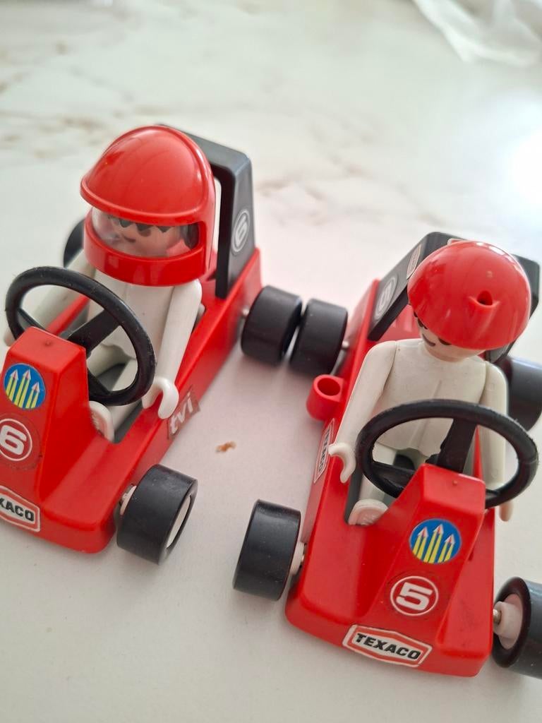 Playmobil Texaco Karts - Set van 2, Ophalen of Verzenden, Gebruikt, Complete set