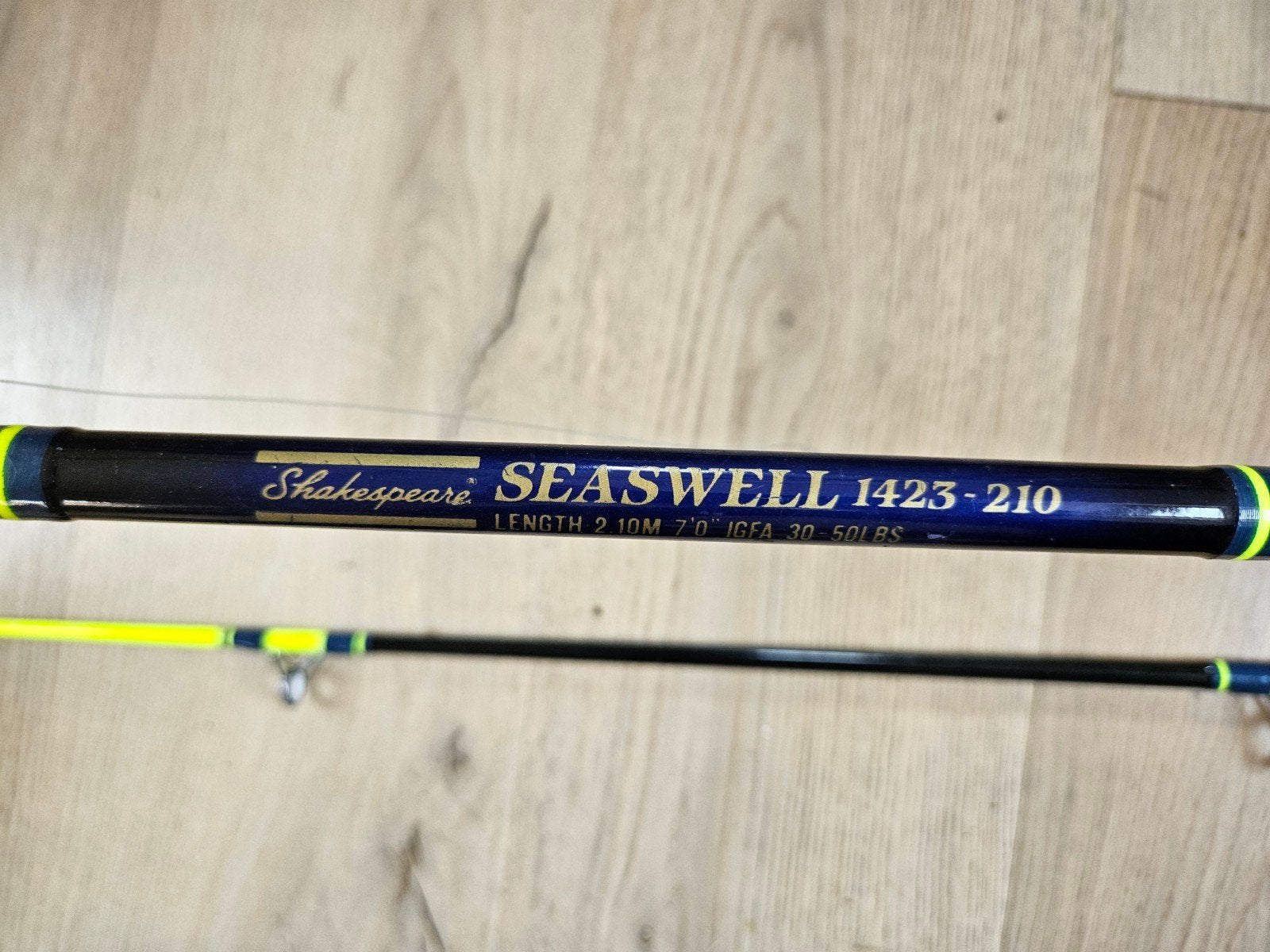 Shakespeare Seaswell 1423-210 Werphengel met Molen, Watersport en Boten, Hengelsport | Algemeen, Ophalen, Gebruikt, Complete hengel