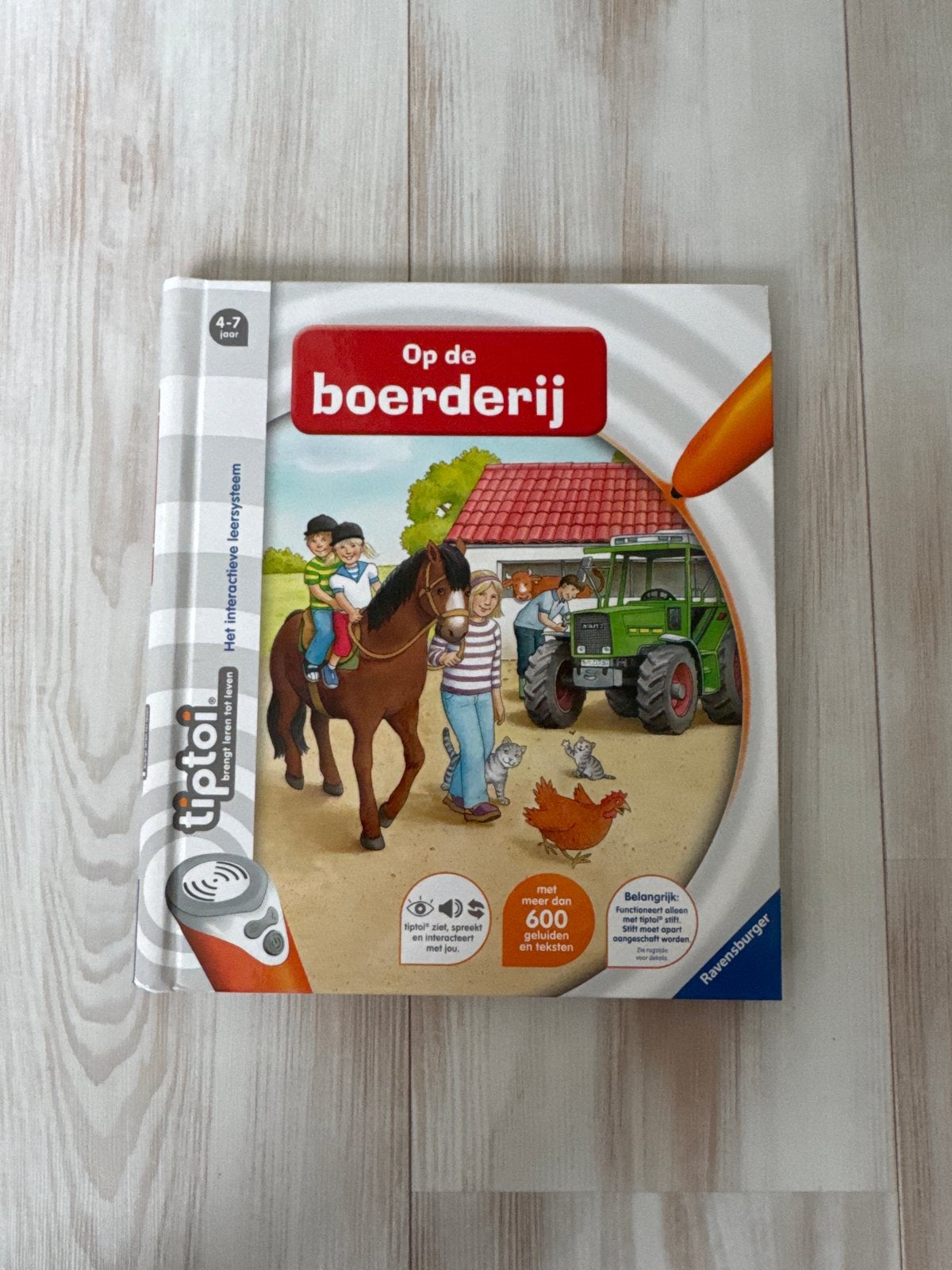Tiptoi boek: Op de boerderij (4-7 jaar), Verzenden, Zo goed als nieuw, Uitklap-, Voel- of Ontdekboek, 3 tot 4 jaar