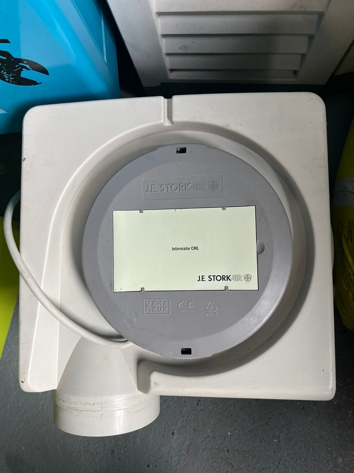 Ventilatie systeem J.E Stork-air, Doe-het-zelf en Verbouw, Ventilatie en Afzuiging, Ophalen of Verzenden, Gebruikt, Afzuiger