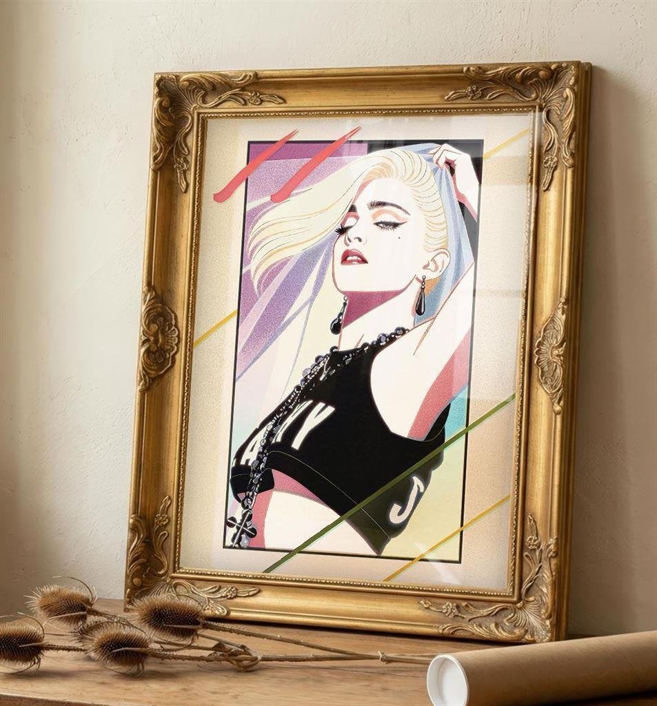 Madonna 1980s Giclee Fine Art Print | poster, Verzenden, Nieuw, Poster, Artwork of Schilderij