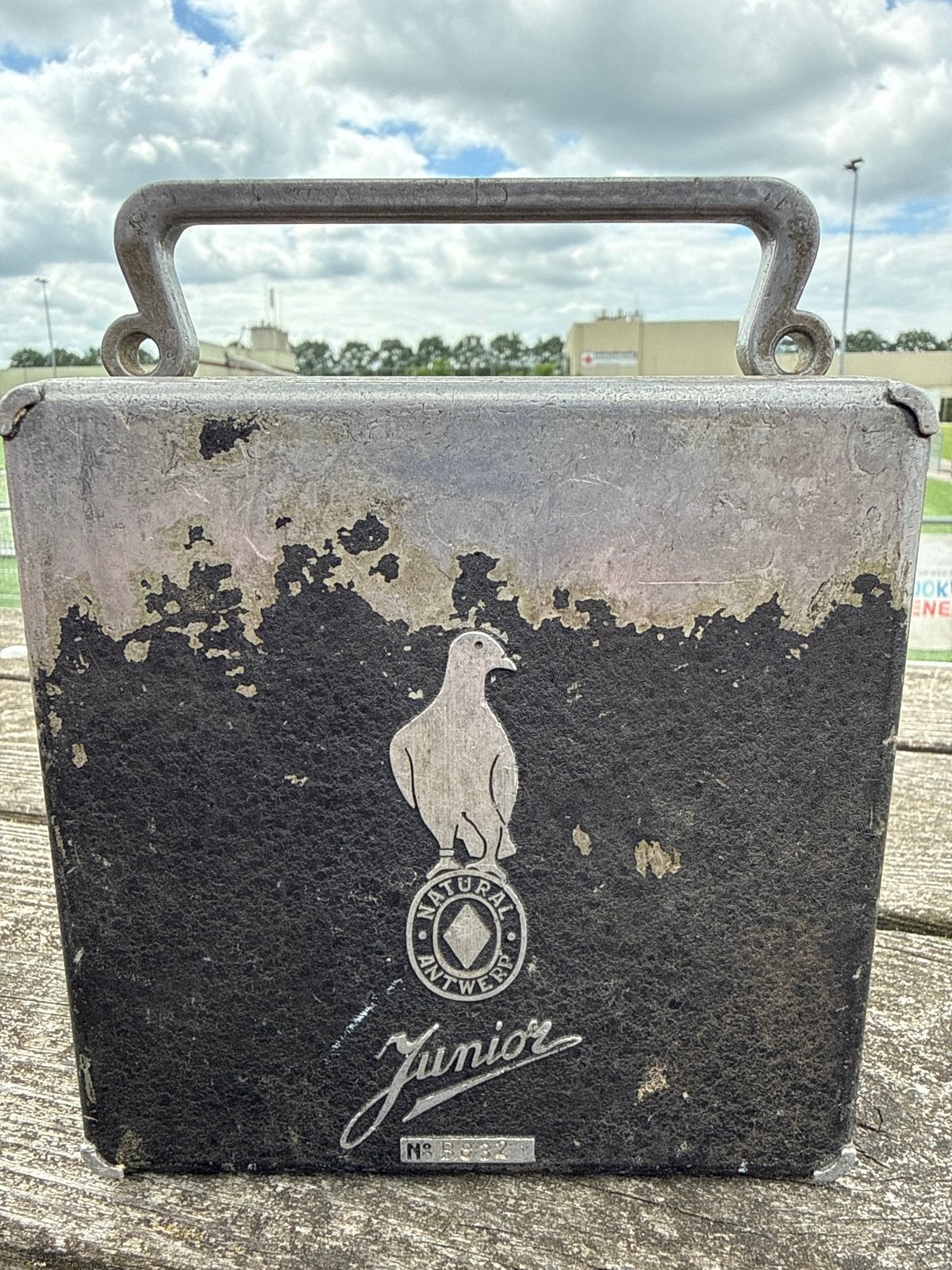 Vintage Junior Natural Antwerpen Duivenklok - Zeldzaam, Antiek en Kunst, Antiek | Klokken, Ophalen