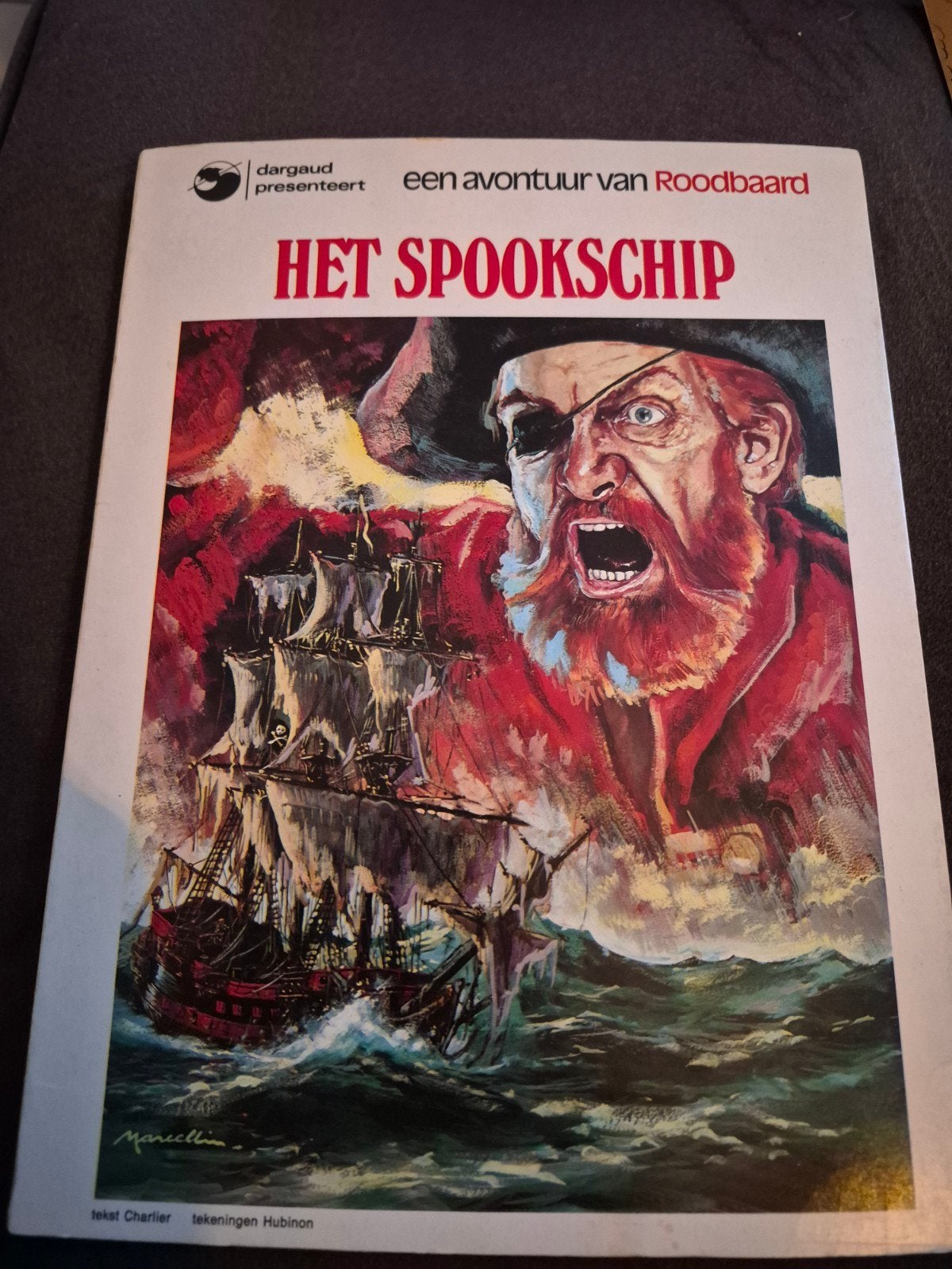 Het Spookschip - Roodbaard (1e druk 1974) Nieuwstaat, Eén stripboek, Ophalen of Verzenden, Nieuw, Charlier & Hubinon