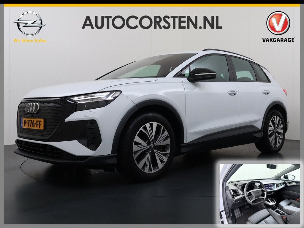 Audi Q4 e-tron 50 Quattro 300pk 82kWh SOH 95% Launch Ed. Adv, Auto's, Audi, Zwart, 82 kWh, Wit, 420 min