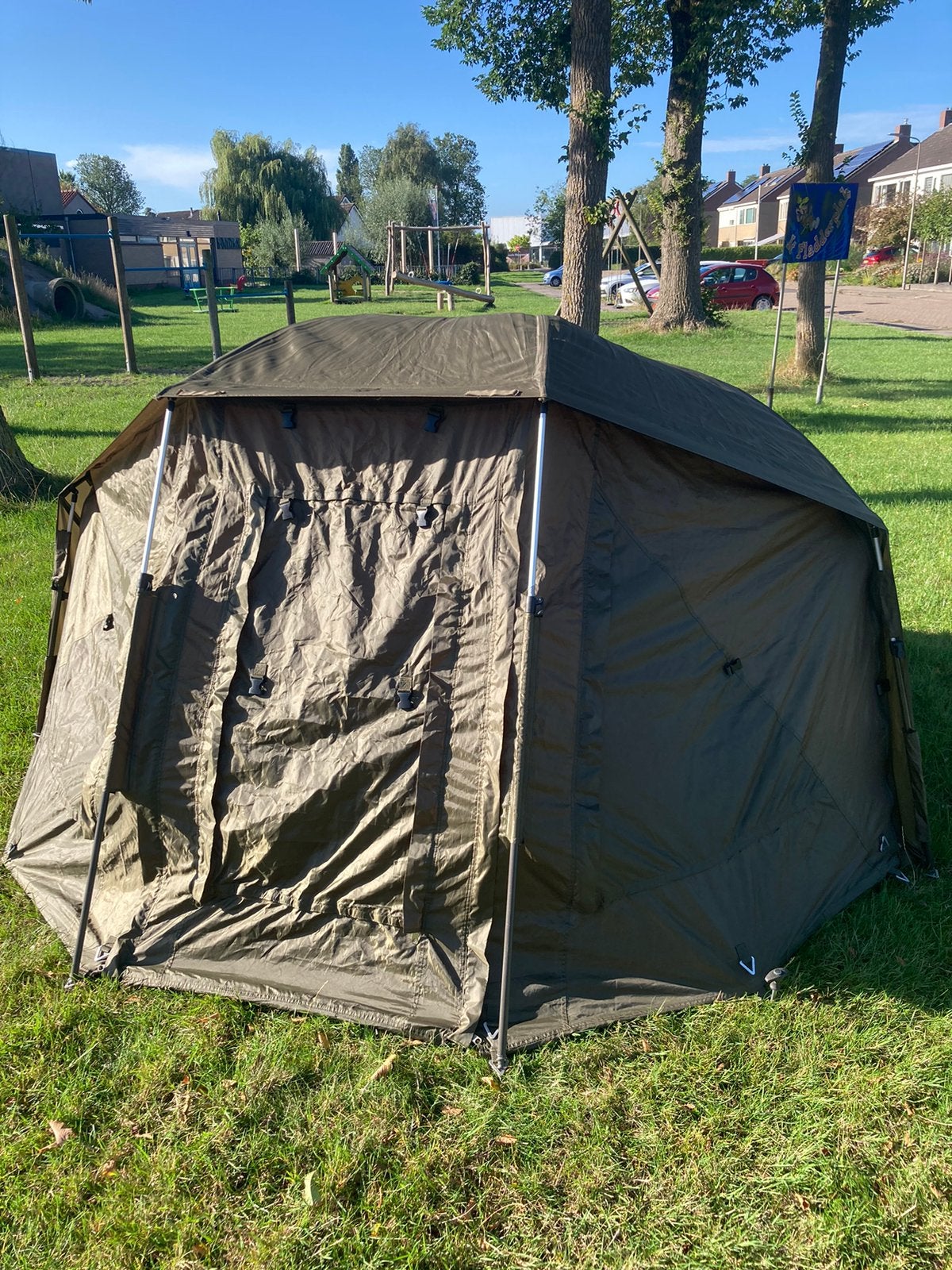 X2 brolly, Caravans en Kamperen, Tenten, Ophalen, Gebruikt