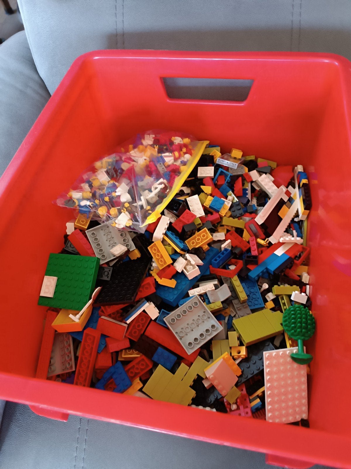 Grote partij LEGO met grondplaten, minifiguren, instructies, Gebruikt, Lego, Ophalen of Verzenden, Inclusief minifiguren