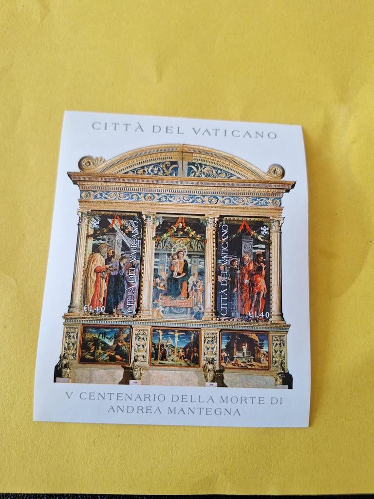 Vaticaanstad: mi. B. 27. 500. Sterfdag Andrea Mantegna., Ophalen of Verzenden, Overige landen, Postfris