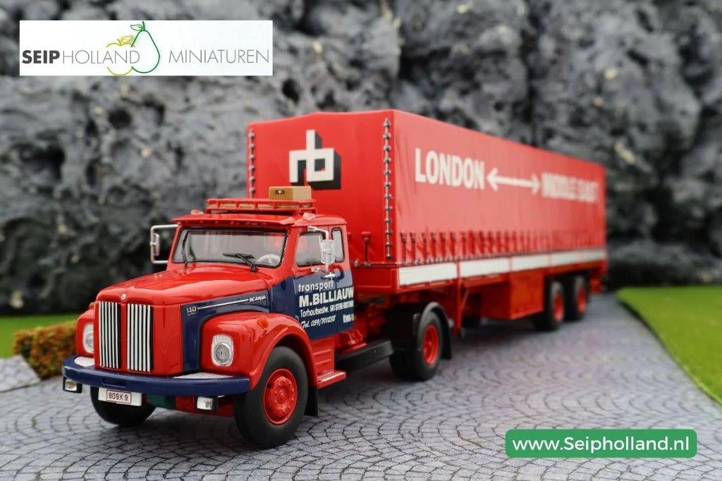 TEKNO Billiauw Transport Middle east Scania trailer, Hobby en Vrije tijd, Modelauto's | 1:50, Nl, Nieuw, Tekno, Ophalen of Verzenden