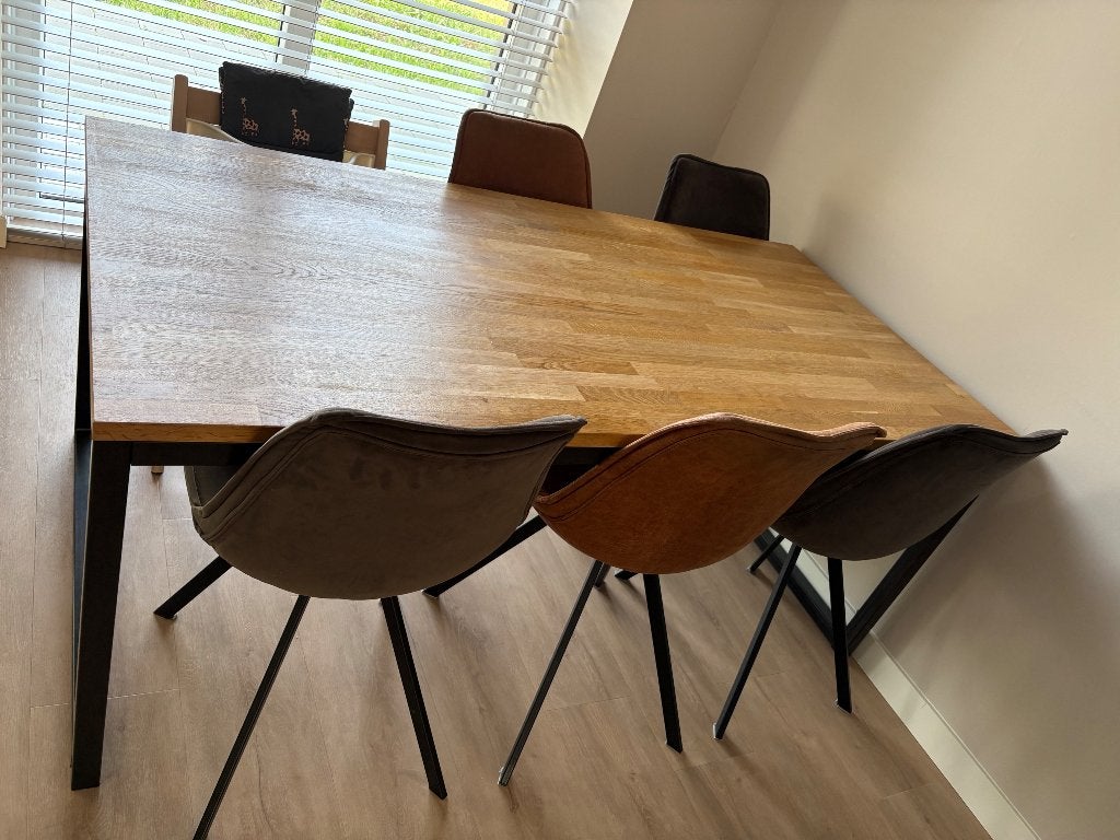 Gratis eettafel 180x90, Huis en Inrichting, Tafels | Eettafels, Ophalen, Gebruikt, 50 tot 100 cm, Vijf personen of meer