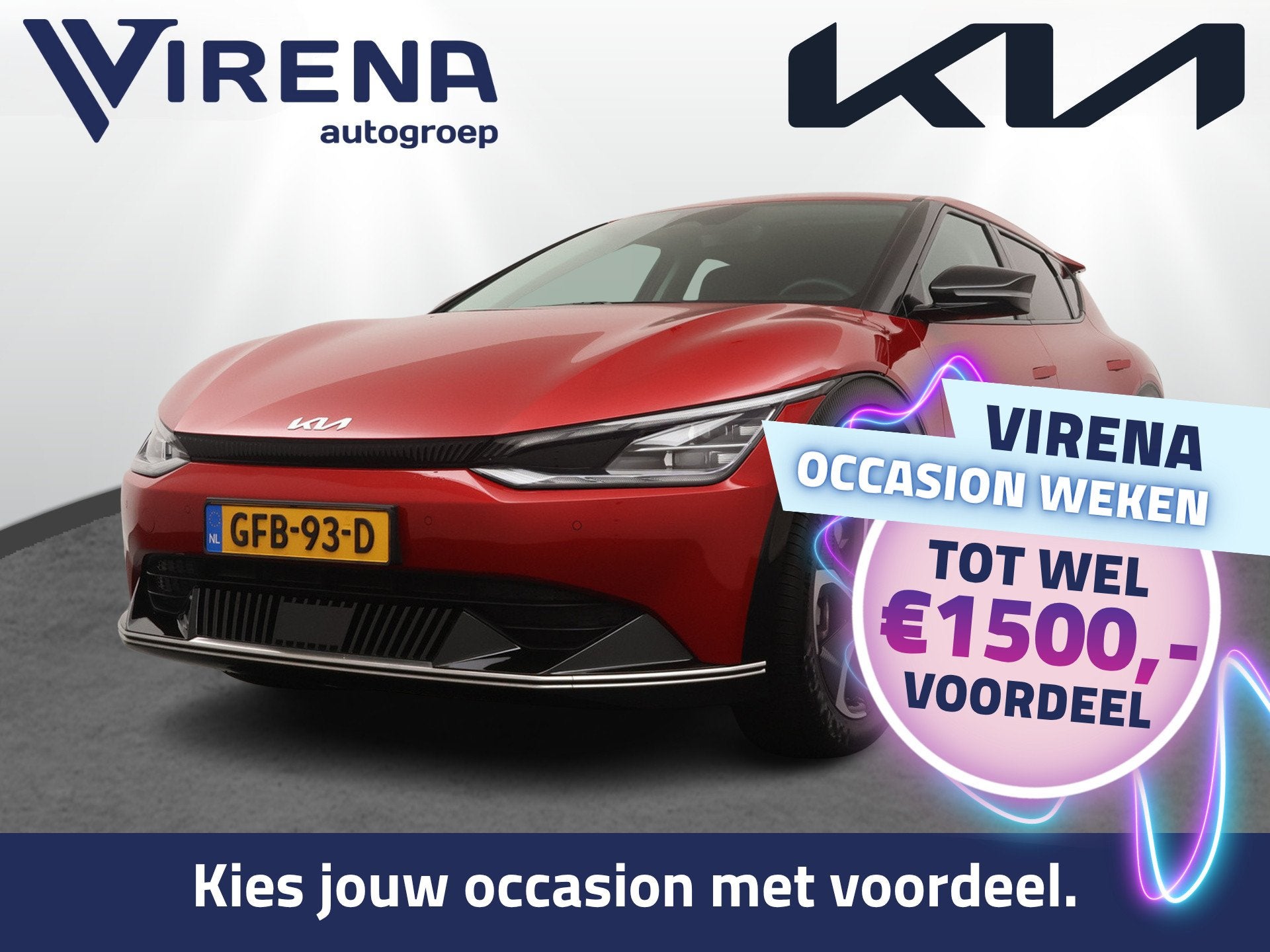 Kia Ev6 Edition Advanced 77.4 kWh - SOH 98,7% Apple Carplay/, Automaat, Achterwielaandrijving, Gebruikt, Zwart