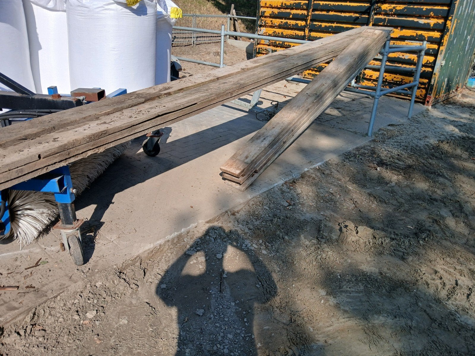Steigerplanken gebruikt., Ophalen of Verzenden, 250 cm of meer, Planken
