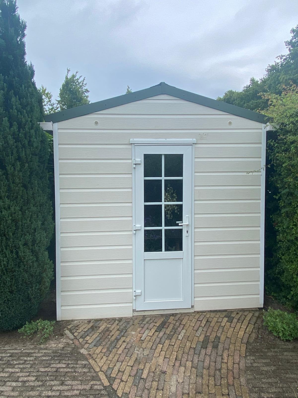 Tuinschuur, Tuin en Terras, Tuinhuizen, Kunststof, Gebruikt, Schuur, Minder dan 200 cm