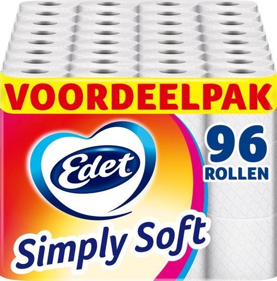 96 rollen Simply Soft Toiletpapier -  Voordeelverpakking, Huis en Inrichting, Schoonmaakartikelen, Verzenden, Overige typen