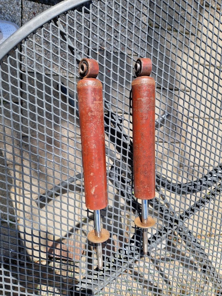 2x gebruikte Boge schokbreker achterzijde classic mini, Auto-onderdelen, Ophalen of Verzenden, Gebruikt, Austin