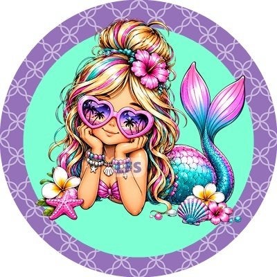 L2869 ouwel zeemeermin 20cm eetbare taart plaat print, Ophalen of Verzenden, Nieuw, Cupcakes, Versiering