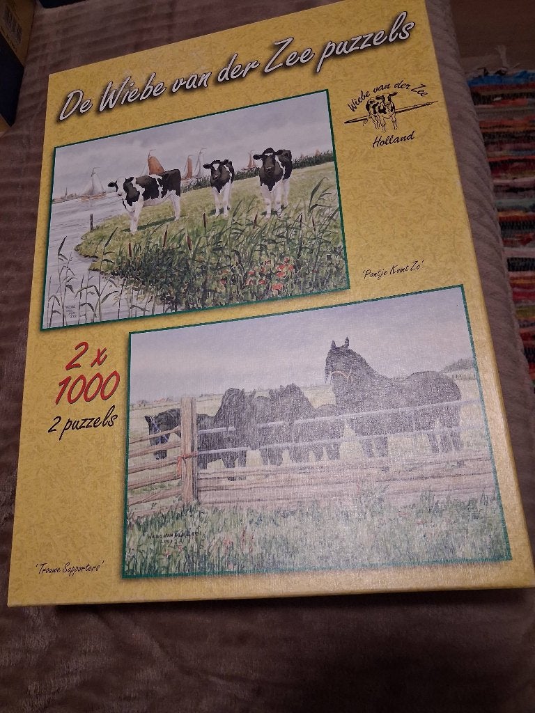 3 Legpuzzels van 1000 stukjes, Ophalen of Verzenden, 500 t/m 1500 stukjes, Gebruikt, Legpuzzel