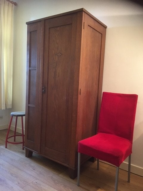 compacte kledingkast hang-leg eiken, Ophalen, Gebruikt, Eikenhout, 50 tot 100 cm