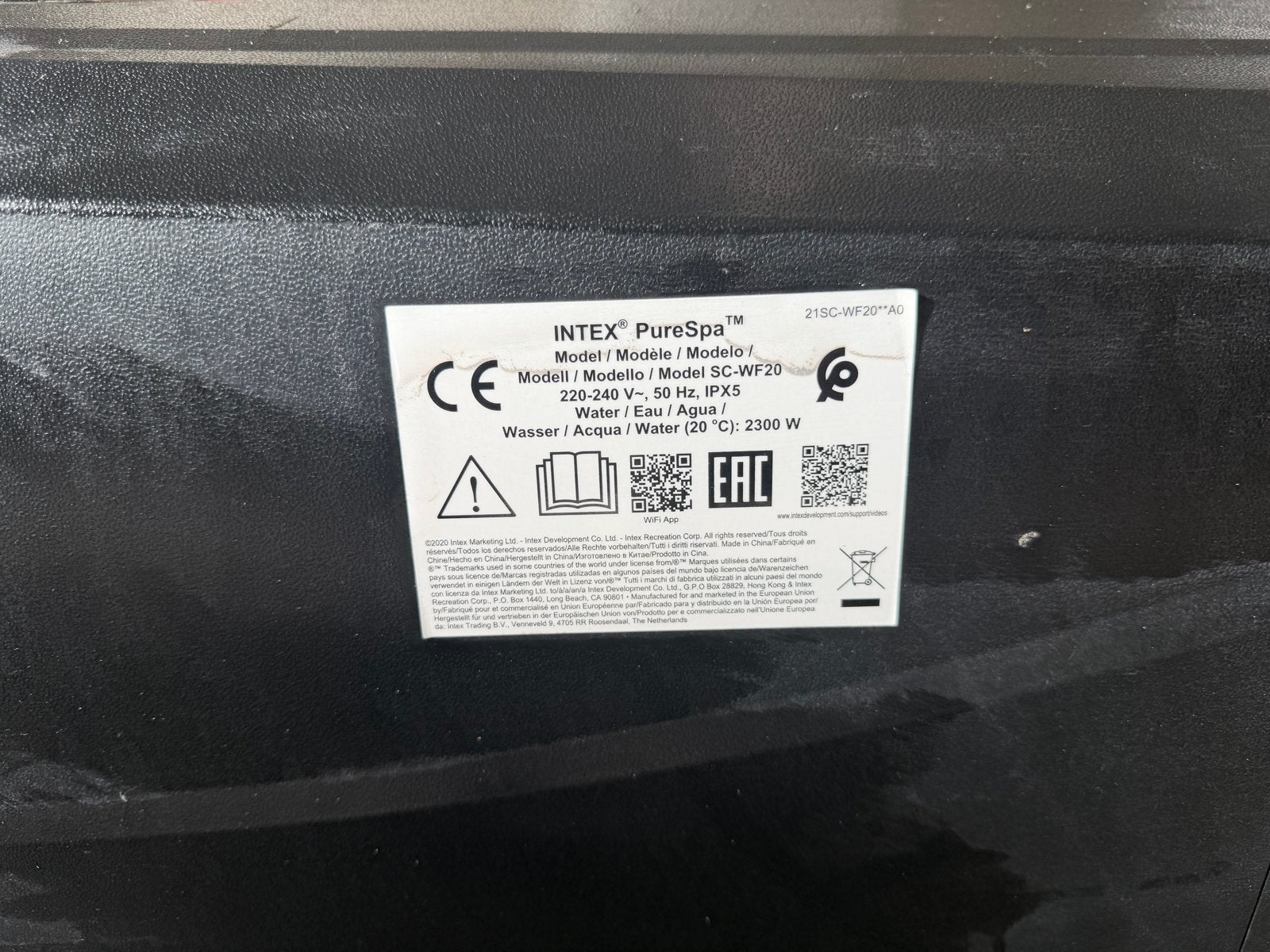 Intex PureSpa Model SC-WF20 Zwembadpomp/Verwarming, Ophalen of Verzenden, Gebruikt, Zwembadpomp