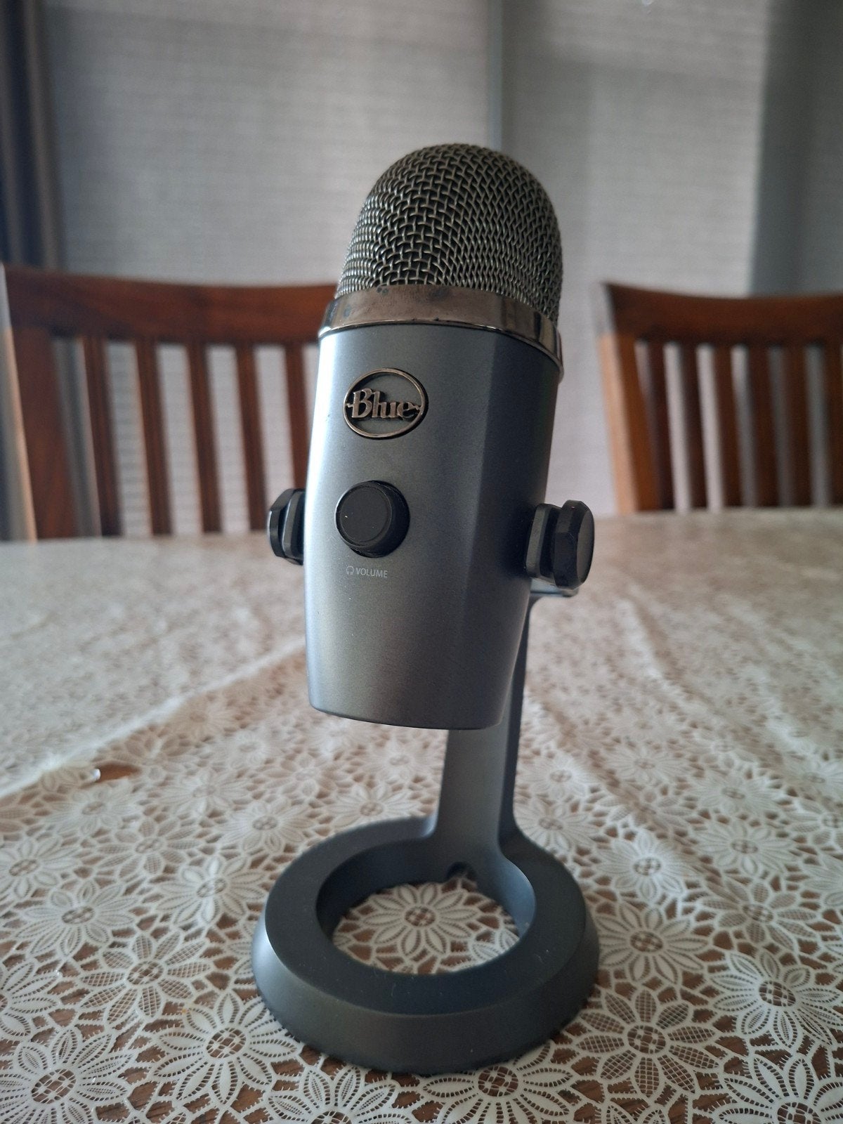 Blue Yeti Nano - Donkergrijze USB Microfoon met Kabel, Ophalen of Verzenden, Zo goed als nieuw, Studiomicrofoon