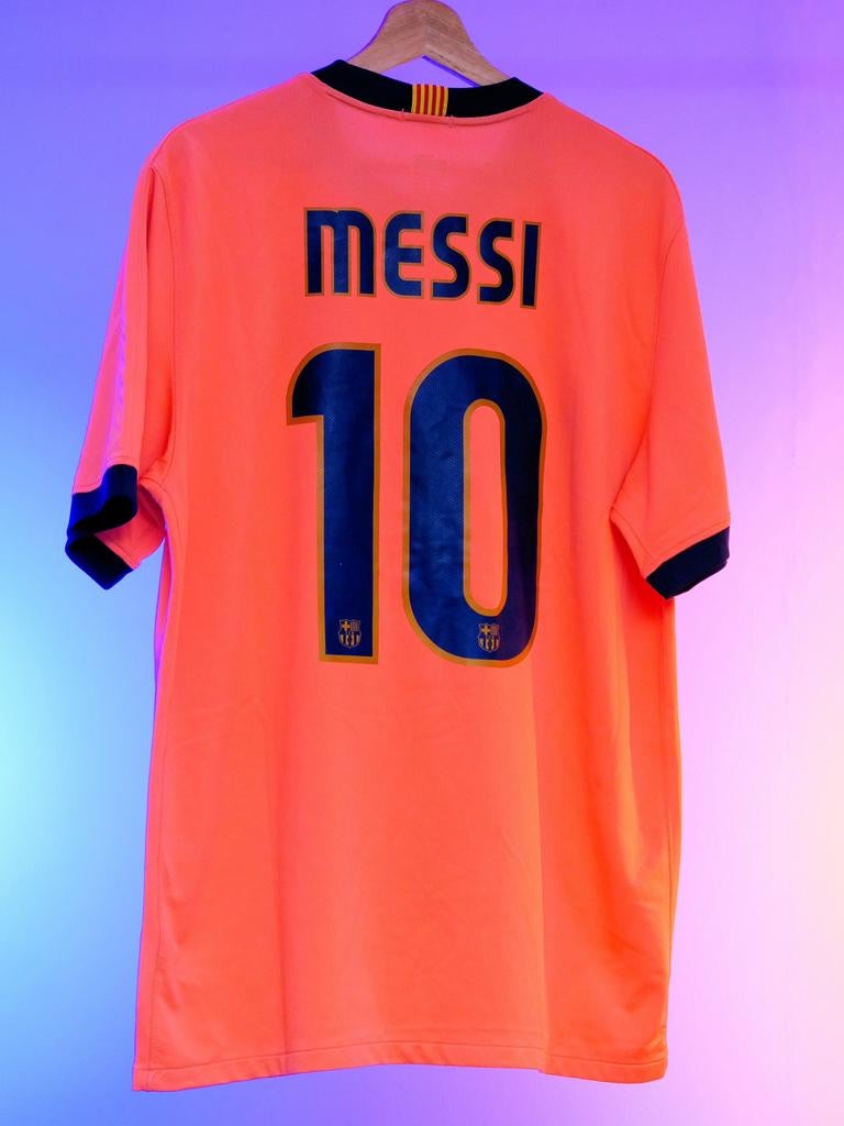 Barcelona 2009/2010 Uitshirt Messi L, Ophalen of Verzenden, Zo goed als nieuw, Buitenlandse clubs, Shirt