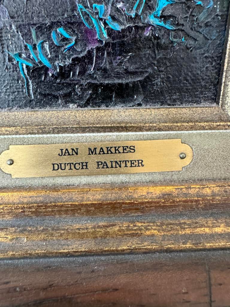 Indrukwekkend Landschap van Jan Makkes - Olieverf op Doek, Antiek en Kunst, Kunst | Schilderijen | Modern, Ophalen of Verzenden
