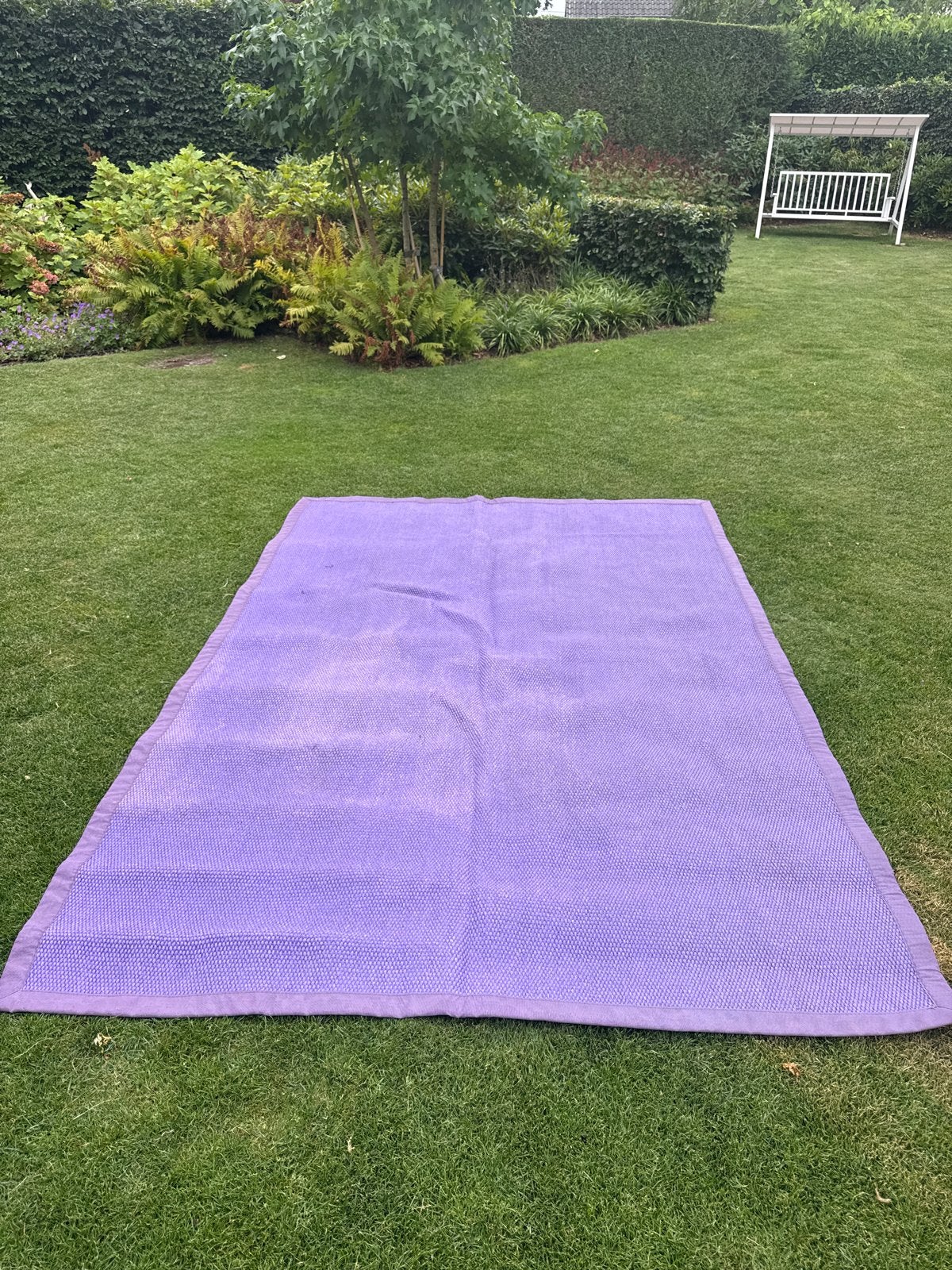Hip paars tuin vloerkleed 2x3m voor terras, Ophalen of Verzenden, Gebruikt