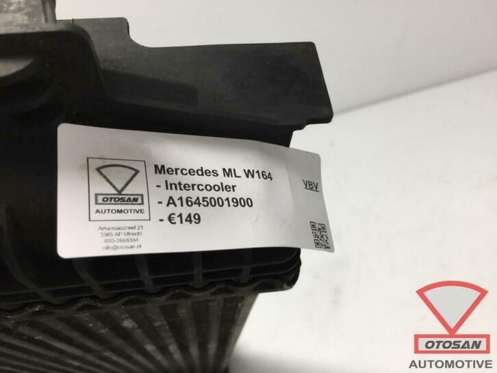mercedes benz ml klasse w164 intercooler a1645001900, Auto-onderdelen, Motor en Toebehoren, Gebruikt, Mercedes-Benz AG, Mercedes-Benz