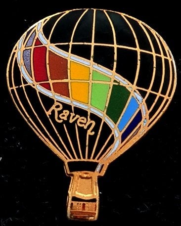 Raven ballon pin- emaille, Verzenden, Nieuw, Transport, Speldje of Pin