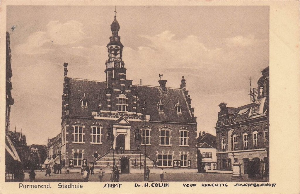 702-107-039 Purmerend Stadhuis, Verzenden, Voor 1920, Noord-Holland