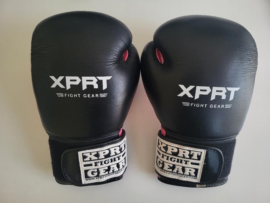 Dames bokshandschoenen XPRT Top Gloves zwart roze, Ophalen, Gebruikt, Bokshandschoenen