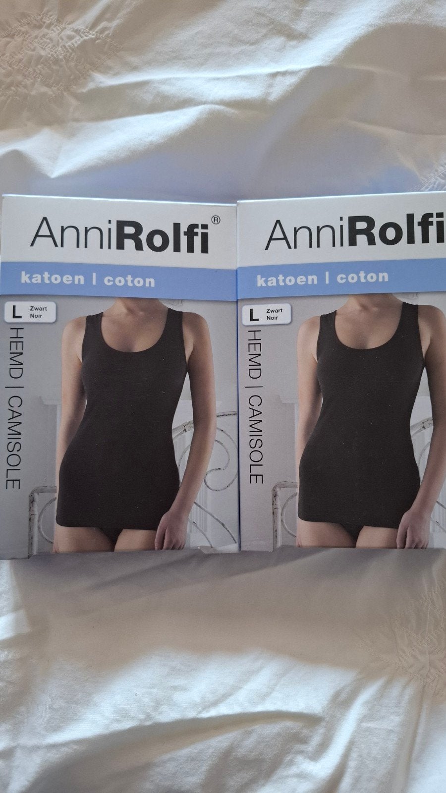 2x AnniRolfi katoenen Hemden maat L, Ophalen of Verzenden