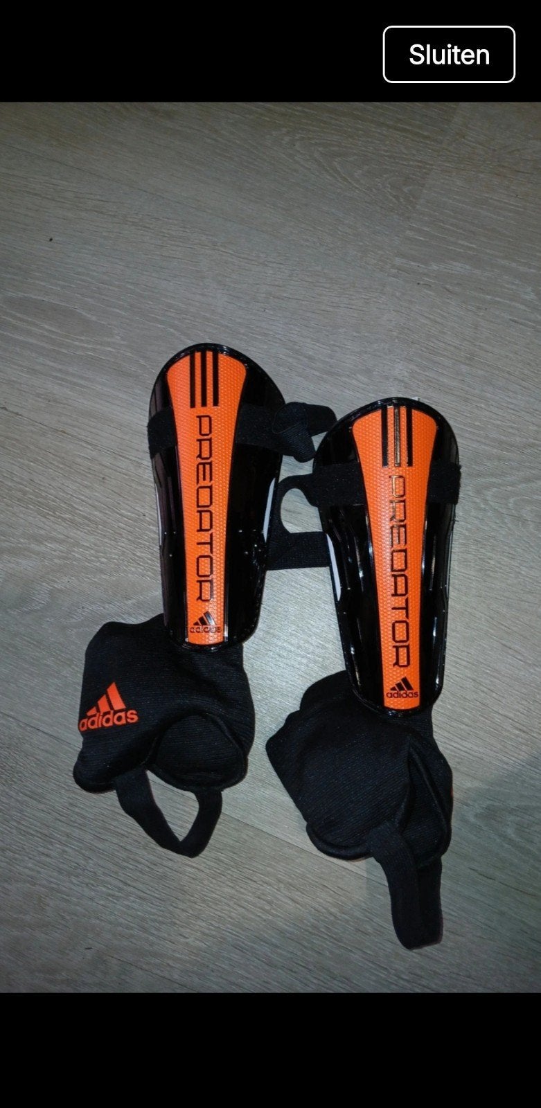 Adidas Predator scheenbeschermers - Oranje/Zwart, Ophalen of Verzenden, Zo goed als nieuw, Overige typen