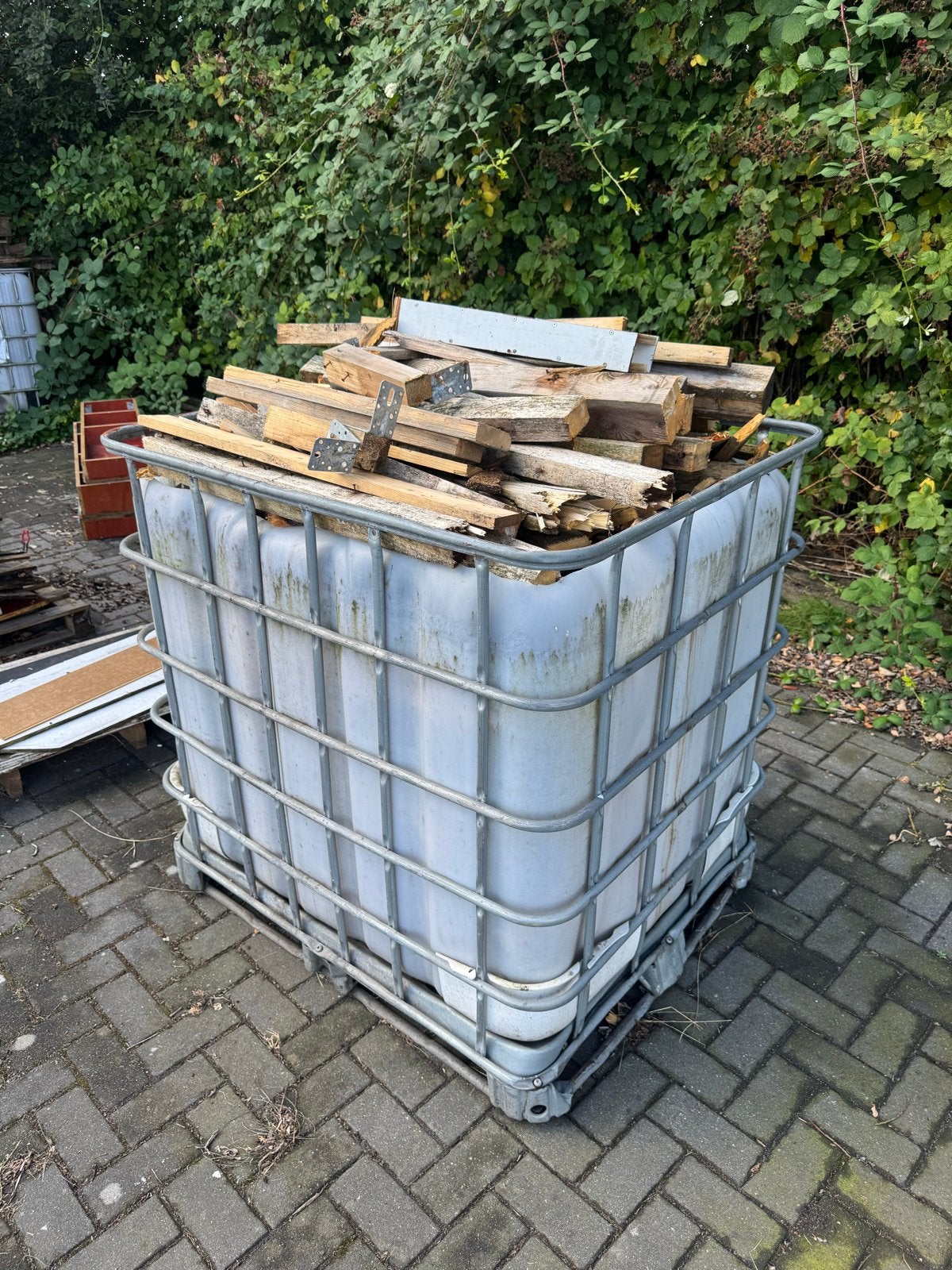 Brandhout /afvalhout, Minder dan 3 m³, Ophalen, Overige houtsoorten, Blokken
