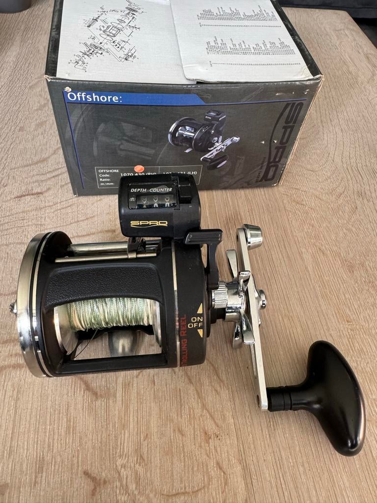 SPRO Offshore 430 RH zoutwater reel, Watersport en Boten, Hengelsport | Zeevissen, Ophalen of Verzenden, Zo goed als nieuw, Molen
