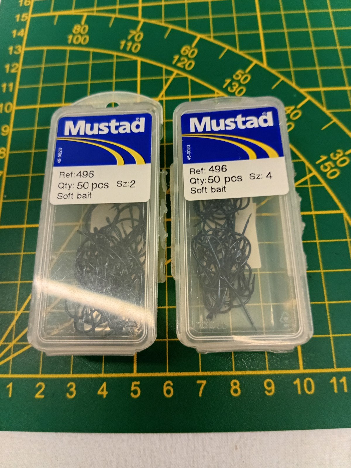 Mustad Haken voor Soft Baits - Maat 2 en 4 k, Ophalen of Verzenden, Nieuw, Haak