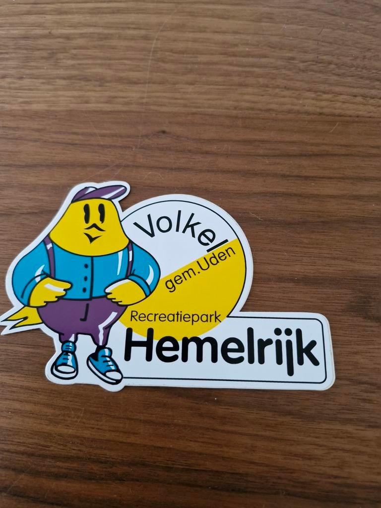 7070 Vintage Recreatiepark Hemelrijk Sticker Volkel, Ophalen of Verzenden