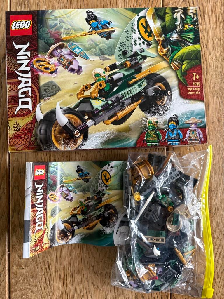 LEGO Ninjago 71745 Lloyd's Jungle Chopper Bike, Lego, Ophalen of Verzenden, Zo goed als nieuw, Inclusief instructies