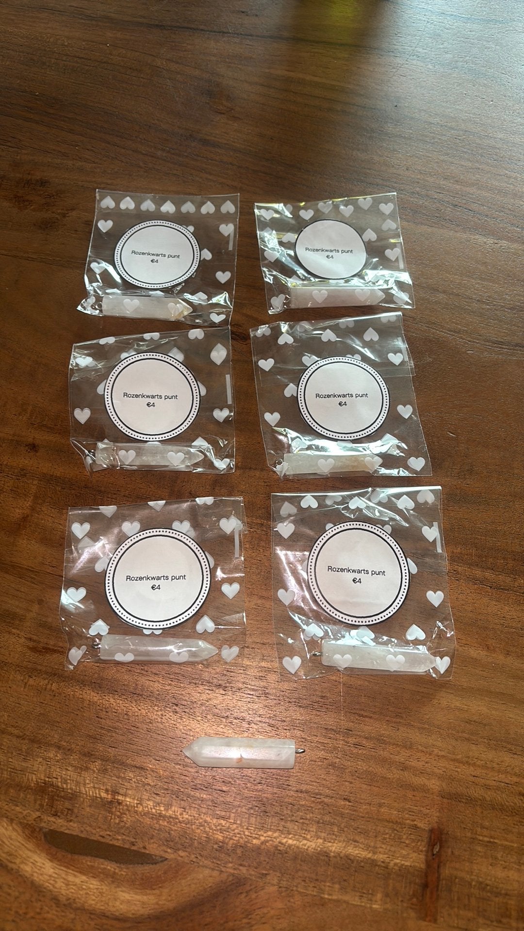 Rozenkwarts punt hangers, Ophalen of Verzenden, Nieuw