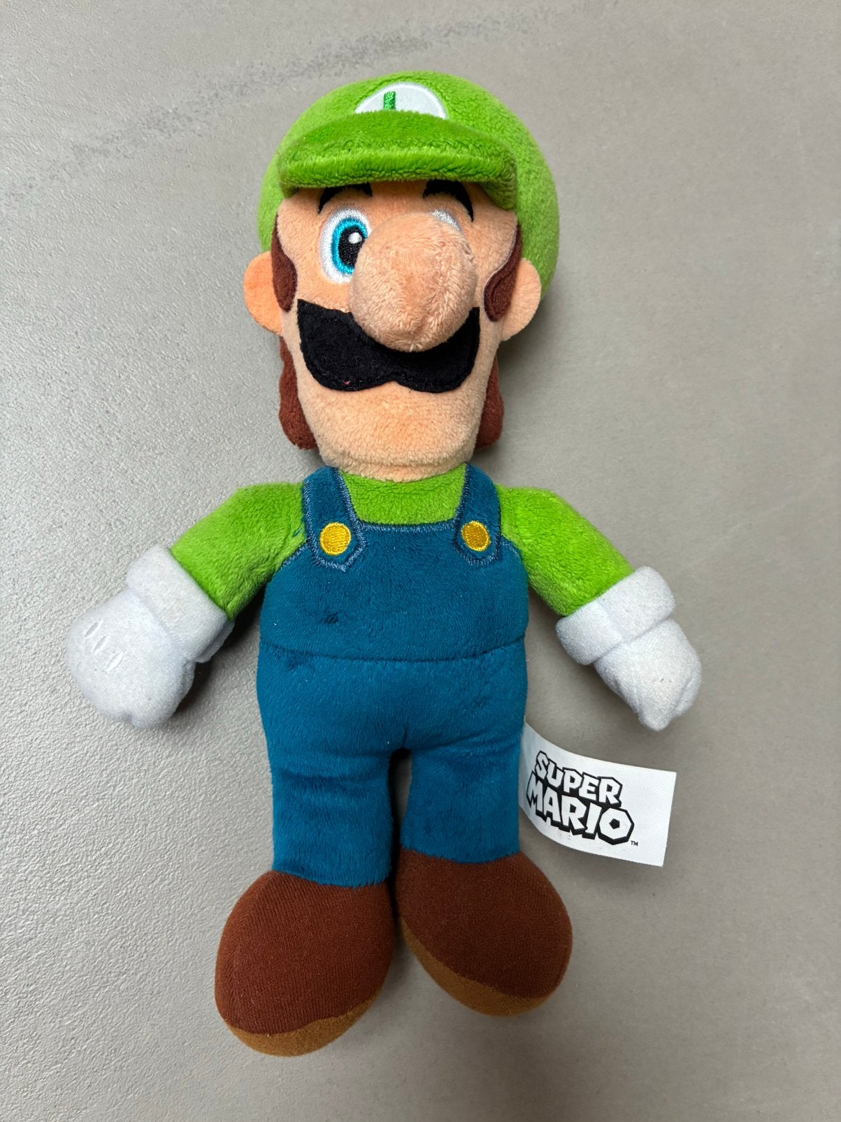 Luigi knuffel Super Mario, Ophalen of Verzenden, Zo goed als nieuw, Overige typen